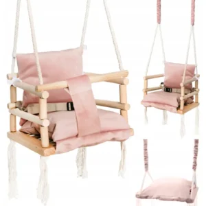 Kids-Room Hustawka dla Dzieci do Domu Ogrodu Rose 3w1 drewniana