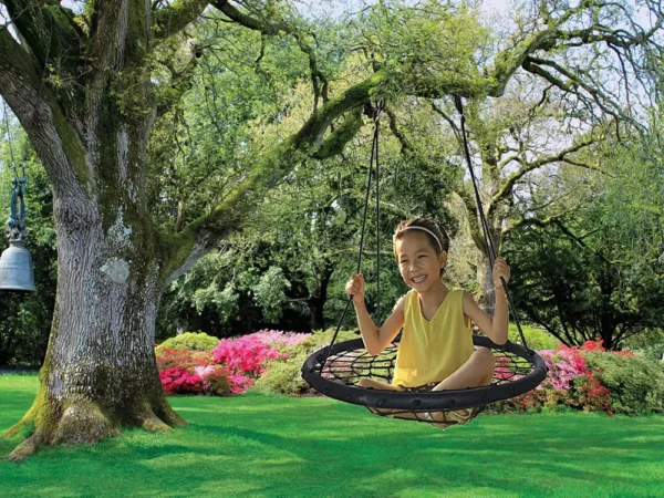 Nest swing Fotel hustawka bocianie gniazdo z oparciem Round Hanging Hammock for Kids