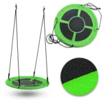Nest swing Fotel hustawka bocianie gniazdo z oparciem Round Hanging Hammock for Kids zielony (Green)