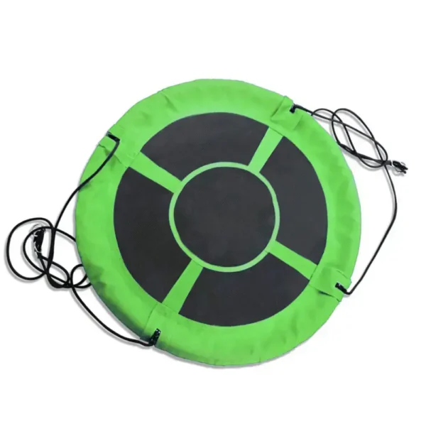 Nest swing Fotel hustawka bocianie gniazdo z oparciem Round Hanging Hammock for Kids zielony (Green)