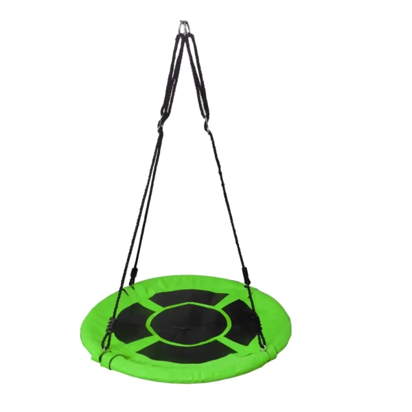 Nest swing Fotel hustawka bocianie gniazdo z oparciem Round Hanging Hammock for Kids zielony (Green)