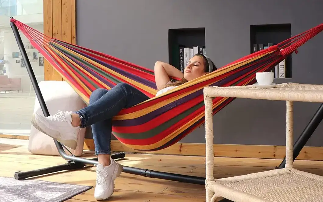 hustawka dla dzieci domowa i ogrodowa i hamak na balkon